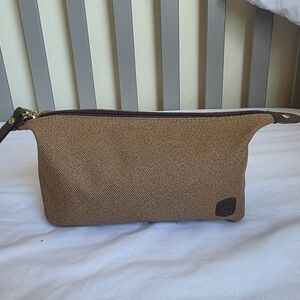 Noble Equine Brown Toiletry Bag With Western Horse Themed Interior